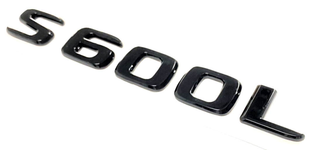 S600L BLACK FOR MERCEDES REAR TRUNK EMBLEM BADGE NAMEPLATE DECAL LETTERS