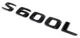 S600L BLACK FOR MERCEDES REAR TRUNK EMBLEM BADGE NAMEPLATE DECAL LETTERS