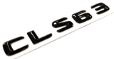 1PCS GLOSS BLACK CLS63 FOR MERCEDES CLS63 REAR TRUNK EMBLEM BADGE NAMEPLATE
