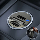 Mini Dual USB Type C PD 30W Car Phone Charger Adapter Fast Charging Accessories