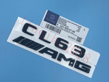 NEW Gloss Black CL63 + AMG Letters Trunk Embl Badge Sticker for Mercedes Benz