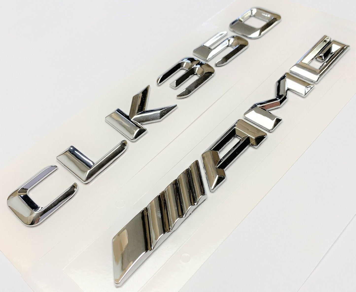 #1 CHROME CLK350 +AMG REPLACEMENT FOR MERCEDES REAR TRUNK EMBLEM BADGE DECAL LID