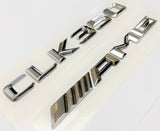 #1 CHROME CLK350 +AMG REPLACEMENT FOR MERCEDES REAR TRUNK EMBLEM BADGE DECAL LID
