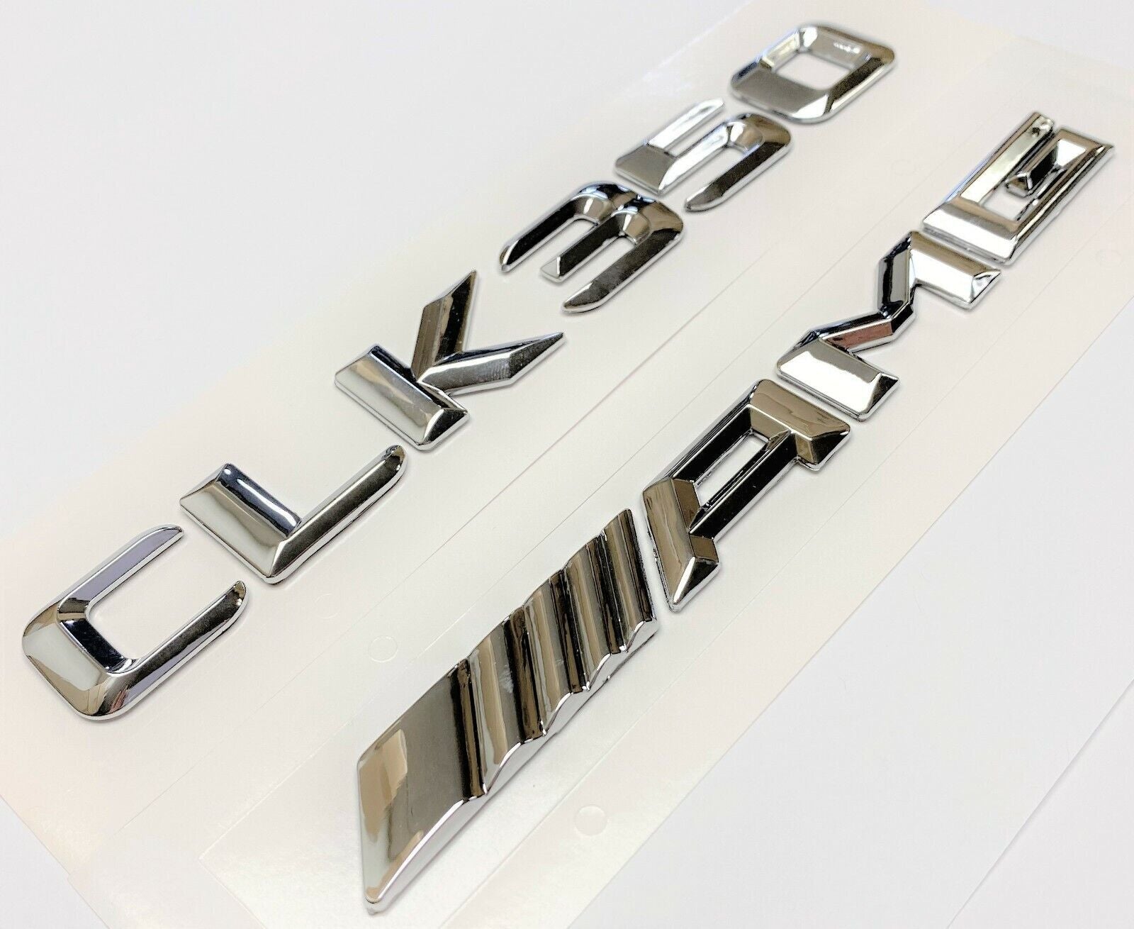 #1 CHROME CLK350 +AMG REPLACEMENT FOR MERCEDES REAR TRUNK EMBLEM BADGE DECAL LID