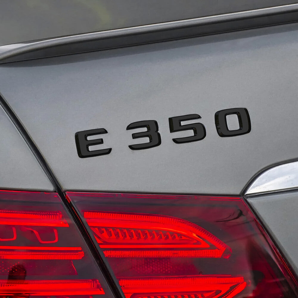 06-14 E 350 AMG Letter Emblem Trunk Logo Nameplate Badge Decorate Sport Black