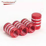 4Pcs Tire Valve Stem Car Caps Aluminum Alloy Dust Proof Airtight Air Caps Cover