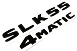 SLK55 + 4MATIC BLACK FOR MERCEDES REAR TRUNK EMBLEM BADGE NAMEPLATE DECAL NUMBER