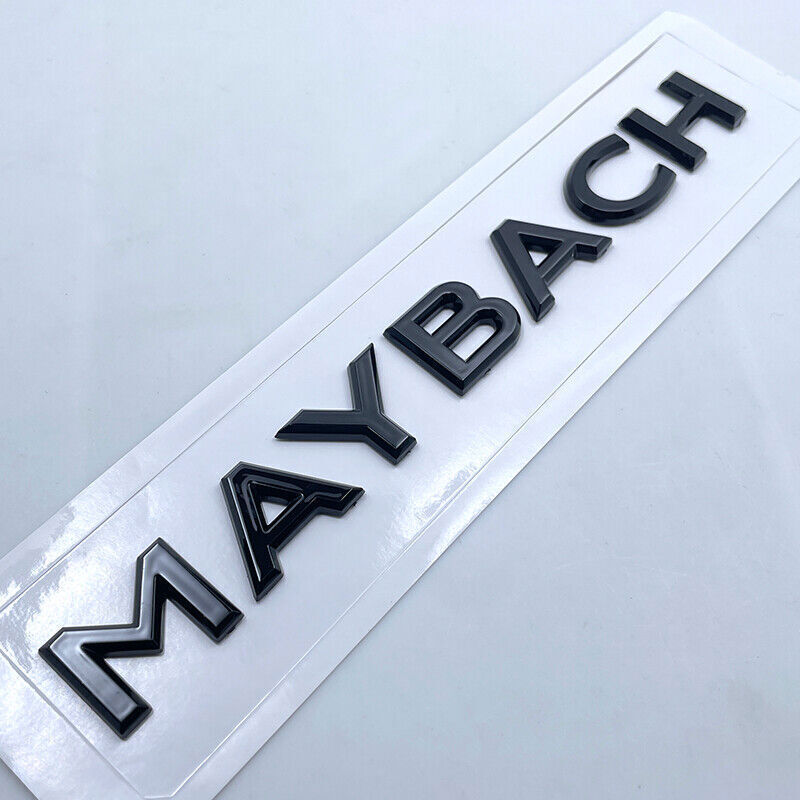 Gloss Black Side Rear Trunk Badge Emblem for Maybach S Class S400 S500