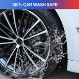 4Pcs Wheels Rim Stickers Fit for AMG Chrome Black Metal Strong Adhesive Decals