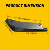 2pcs Polished Car Rear Bumper Lip Diffuser Splitter Canard Protector Accessories