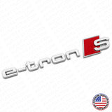 Audi e-tron S OEM Chrome Letter Liftgate Nameplate Trunk Emblem Badge Sport