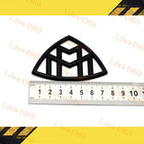 2pcs Gloss Black Car Body Side Fender Emblem Sticker Badge Deco Mercedes Maybach