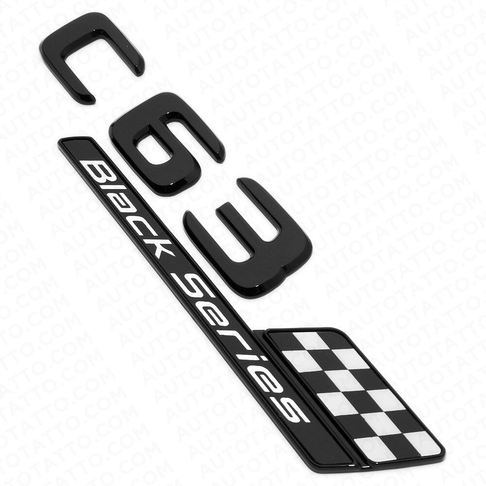 C63 Black Series AMG Limited Edition Letter Emblem Trunk Decal Logo Badge Sport