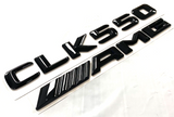 2X BLACK CLK550+AMG FOR MERCEDES CLK550 REAR TRUNK EMBLEM BADGE NAMEPLATE
