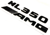 BLACK ML350+ AMG FOR MERCEDES REAR TRUNK EMBLEM BADGE NAMEPLATE DECAL NUMBERS
