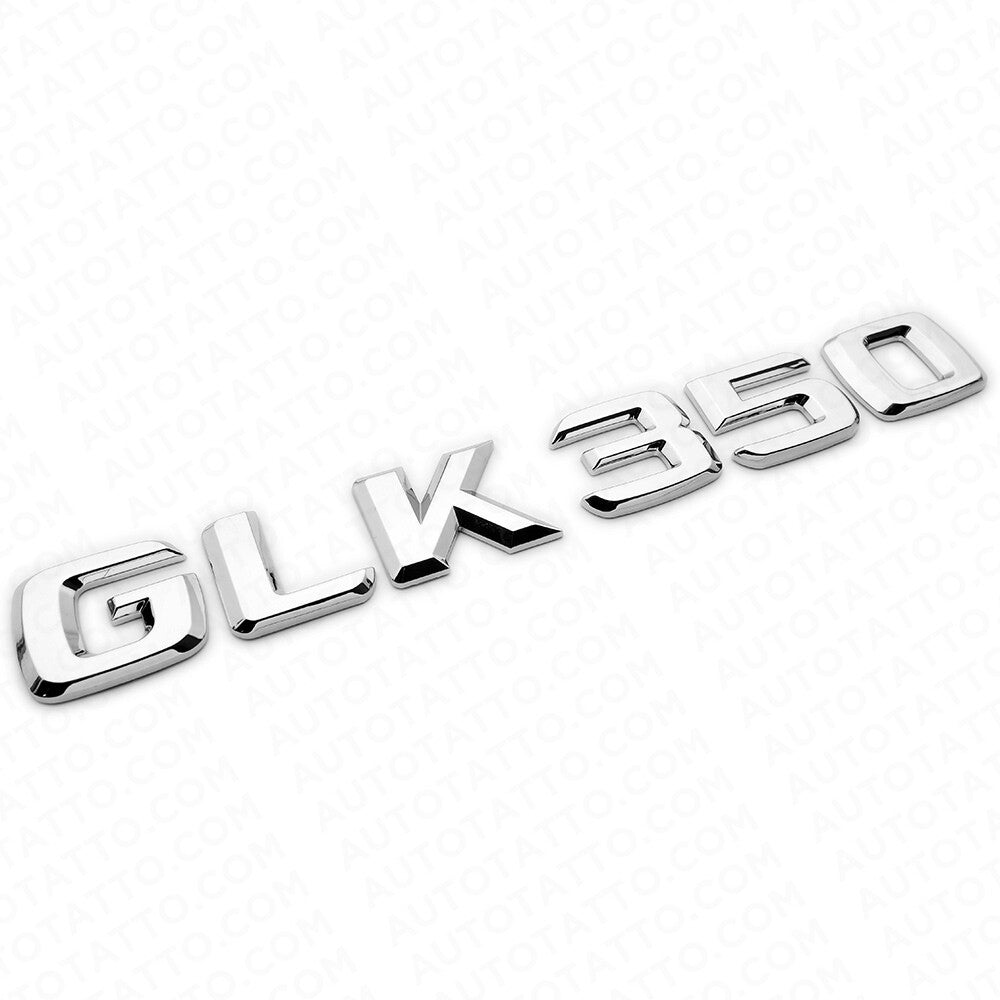 Benz GLK 350 AMG Letter Emblem Trunk Logo Nameplate Badge Decorate Sport Chrome