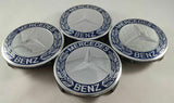 NEW 4pcs For 75MM Classic Dark Blue Wheel Center Hub Caps AMG Wreath