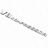 2x For Mercedes 2003-2011 Chrome V8 Kompressor Side Fender Marker Emblem Badge
