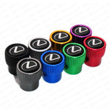 For Lexus Roundel Style Car Wheels Tire Air Valve Caps Stem Dust Cover Sport