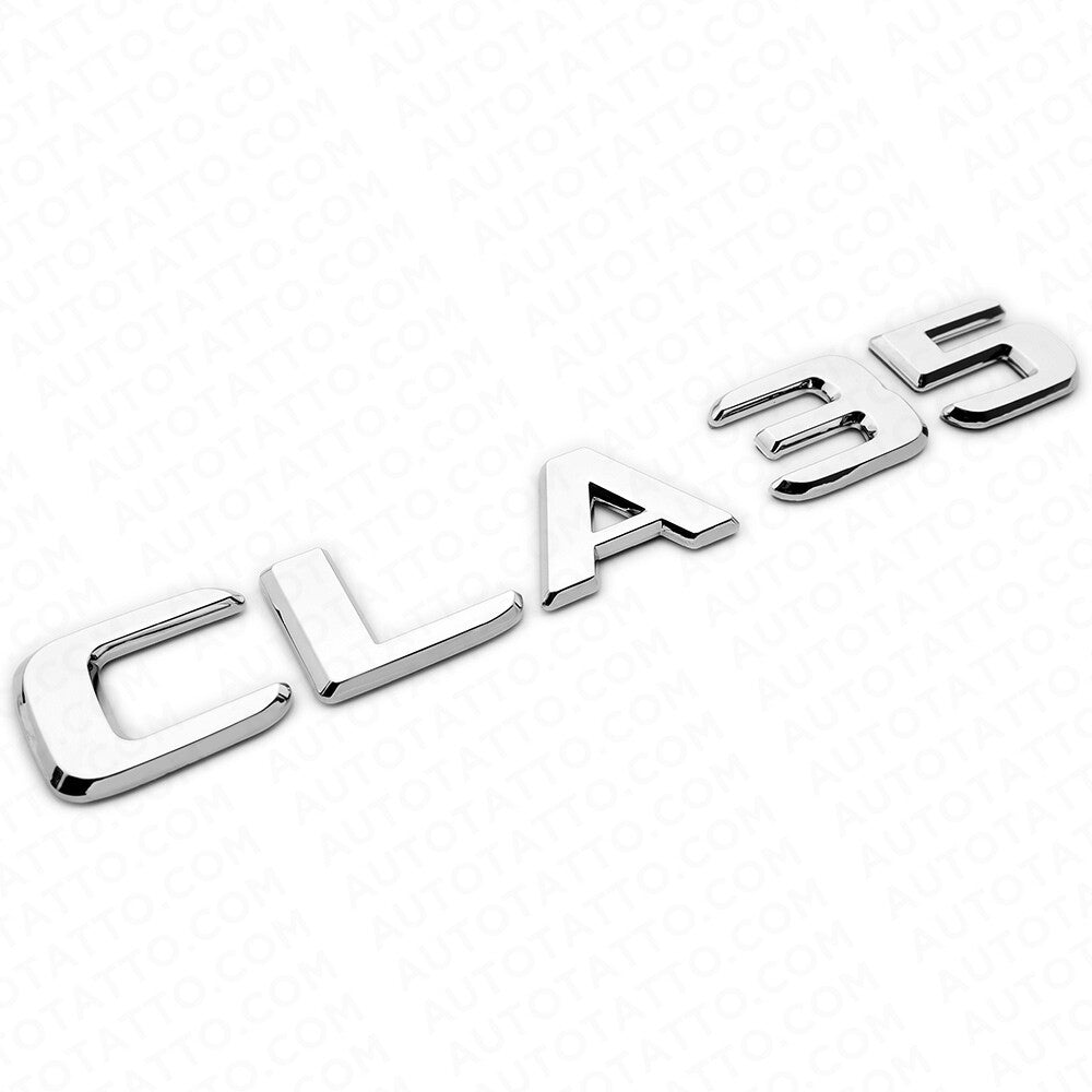 CLA 35 AMG 3D Emblem Trunk Lid Letter Logo Nameplate Badge Decorate OEM Chrome