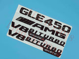 Gloss Black GLE450 AMG V8 BITURBO Trunk Embl Badge Sticker for Mercedes Benz