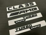 Gloss Black CLA35 AMG TURBO 4MATIC replacement Badge Emblem For C118 CLA Class