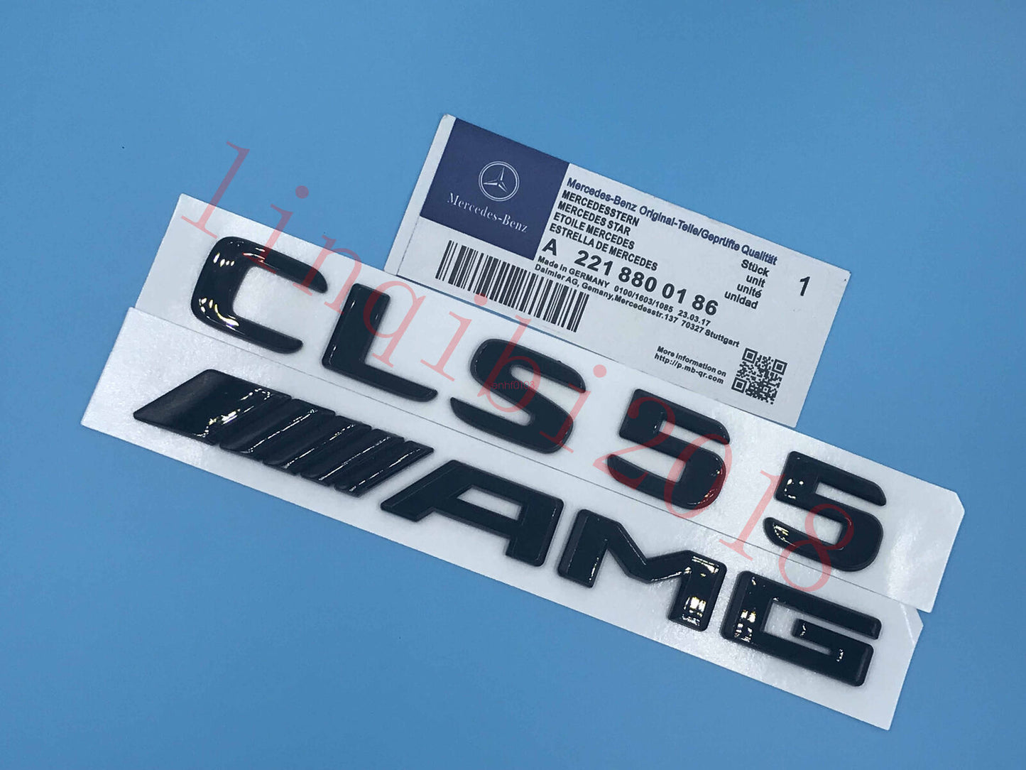 NEW Gloss Black " CLS55 AMG" Letters Trunk Embl Badge Sticker for Mercedes Benz