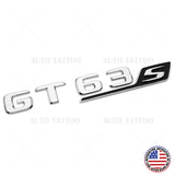 Mercedes AMG GT63 S Letter Emblem Trunk Logo Nameplate Badge Decorate OEM Chrome