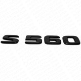 18-21 Mercedes S 560 Letter Emblem Luggage Trunk Lid Badge AMG Sport Matte Black