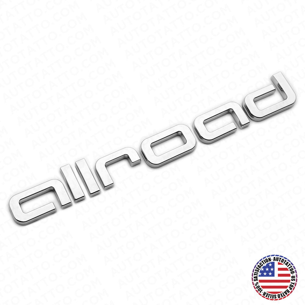 Audi Allroad Chrome Rear Letter Liftgate Nameplate Trunk Emblem Badge Sport