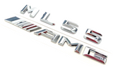 2PCS CHROME ML55+AMG FOR MERCEDES ML550 REAR TRUNK EMBLEM BADGE NAMEPLATE