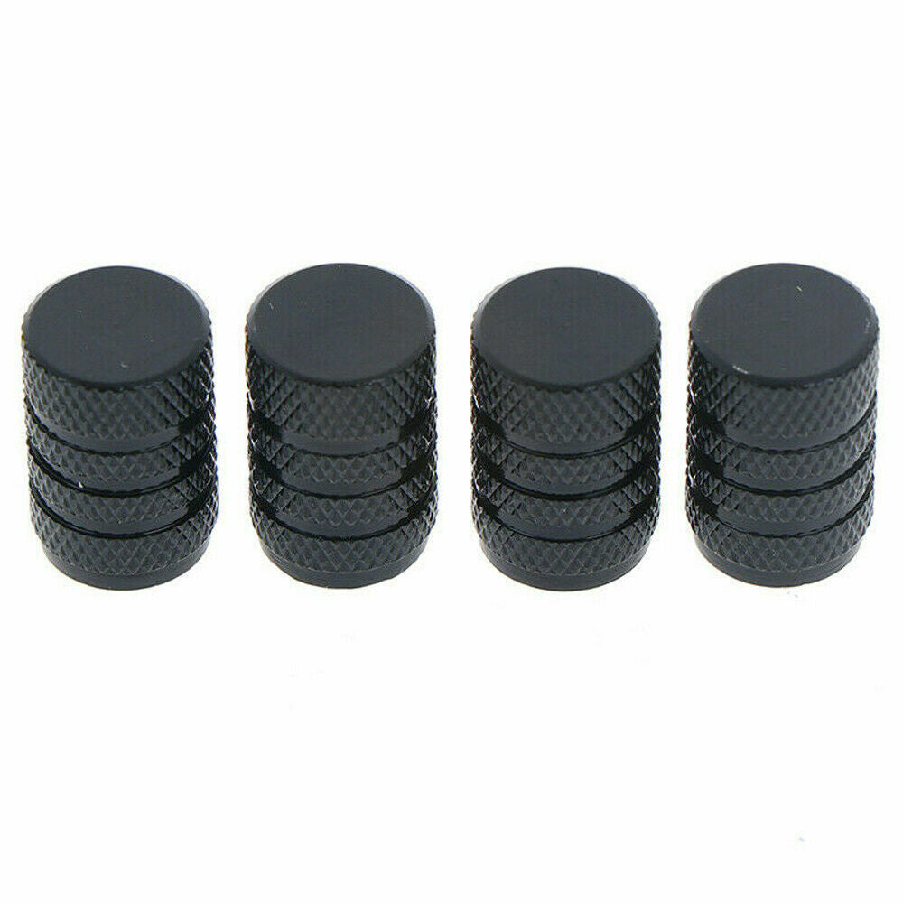 4x Aluminium Car Wheel Tyre Valve Stem Air Dust Cover Screw Caps Car Accessories