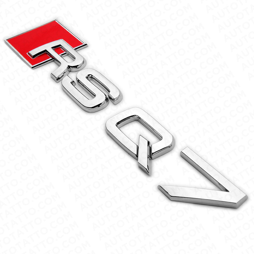 Audi RS Q7 Chrome Rear Letter Liftgate Nameplate Trunk Emblem Badge Sport