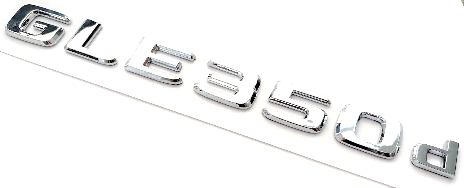 GLE350 CHROME FOR MERCEDES REAR TRUNK EMBLEM BADGE NAMEPLATE DECAL LETTER NUMBER