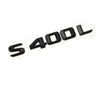Matt Black 3D Letters Trunk Emblem Badge for Mercedes Benz W221 W222 S400L