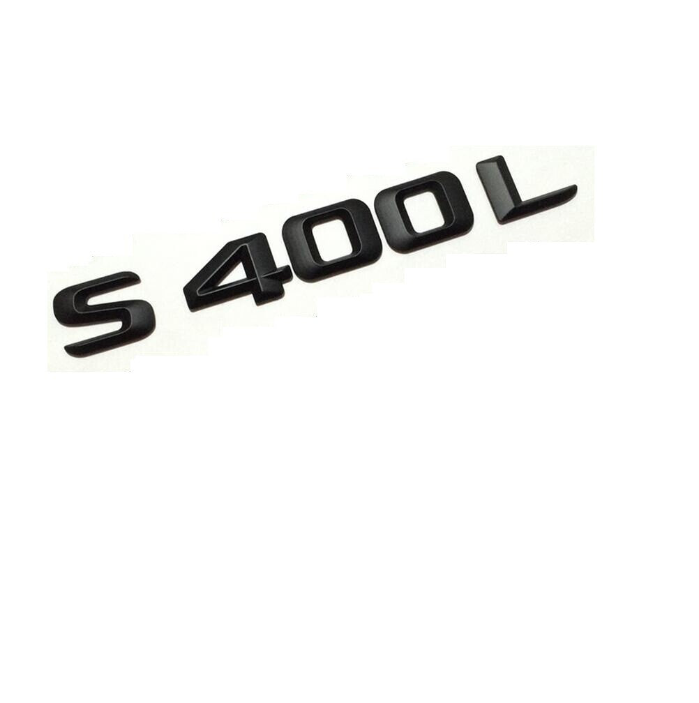 Matt Black 3D Letters Trunk Emblem Badge for Mercedes Benz W221 W222 S400L