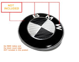 Matte Black Sticker for BMW Emblem Vinyl Wrap Overlay Decal Roundel Badge Logo