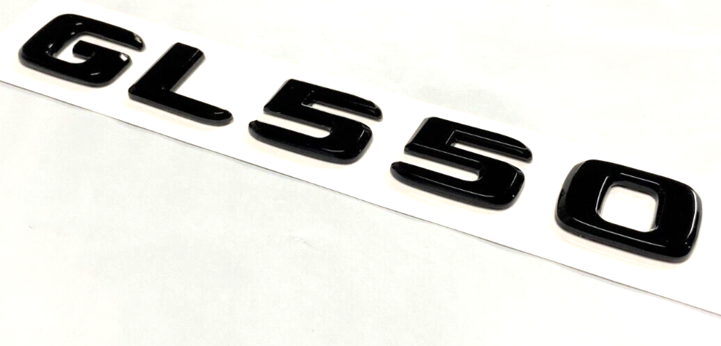 GLOSS BLACK GL550 FOR MERCEDES REAR TRUNK EMBLEM BADGE NAMEPLATE DECAL LETTERS