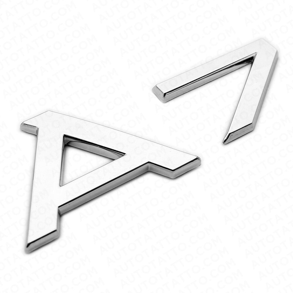 For Audi A7 OEM Chrome Rear Letter Tail Badge Trunk Emblem Badge Logo Sport