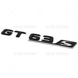 For MB AMG GT 63 S Letter Emblem Trunk Nameplate Badge Sport Gloss Black