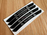 4P FOR Mercedes Maybach Edition Sport Wheels Badge 3D Sticker Emblem Decoration