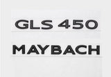 Gloss Black GLS450 Maybach Number Trunk Letters Badge Emblems Sticker For Benz