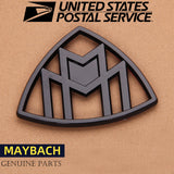 Original For Mercedes Maybach hooded gloss black rear badge vertical S-Class