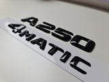 A250 4matic Gloss Black Letter Number Rear Boot Badge Emblem For Mercedes