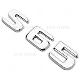 18-21 S 65 AMG Letter 3D Emblem Trunk Logo Nameplate Badge Decorate OEM Chrome