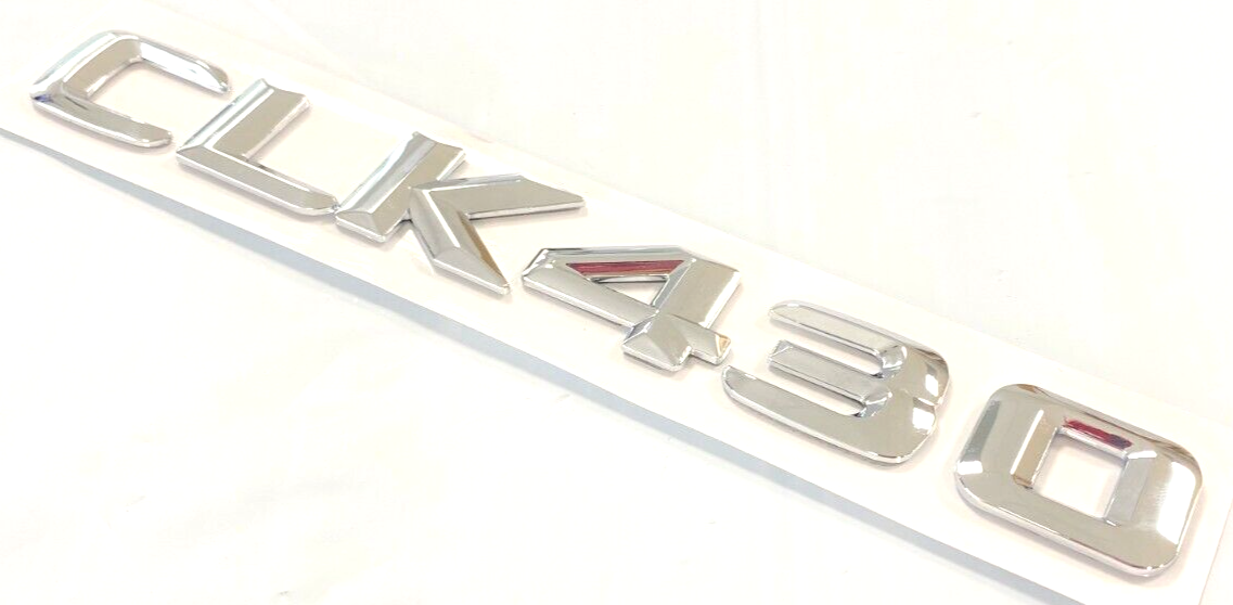 1X CHROME CLK430 FOR MERCEDES Benz CLK430 REAR TRUNK EMBLEM BADGE NAMEPLATE