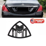 4x Original Black Maybach Set Fender Side Rear Badge For Mercedes Benz S Class