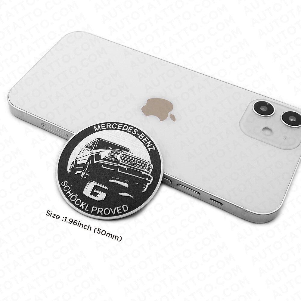 Mercedes-Benz G Schockl Proved Door Jamb Emblem Logo Nameplate Badge Decorate