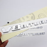 3pcs NEW G550 V8 Biturbo Chrome Badge Emblem for Mercedes Benz G 550
