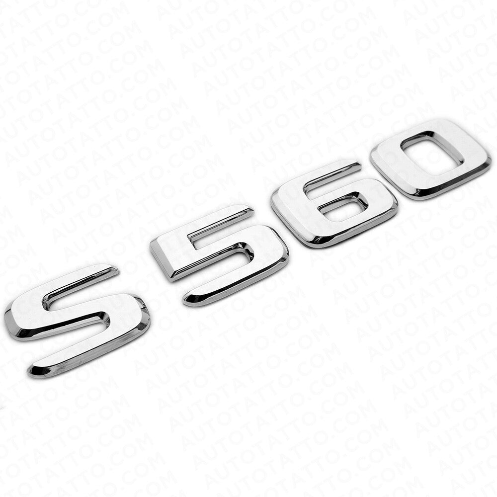 18-21 Mercedes S 560 Letter Emblem Luggage Trunk Lid Logo Badge AMG Sport Chrome